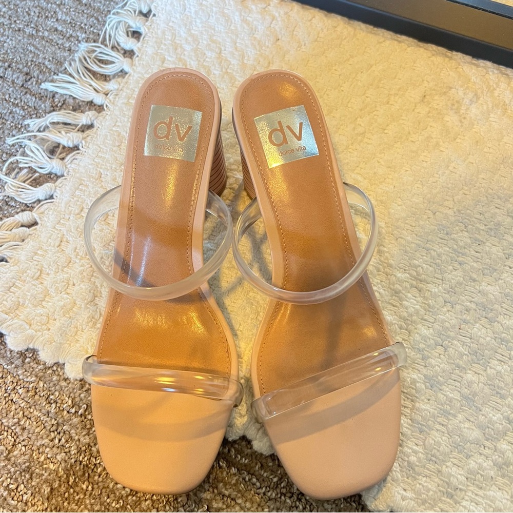 Dolce Vita Clear Strap Heels - Picture 3 of 5